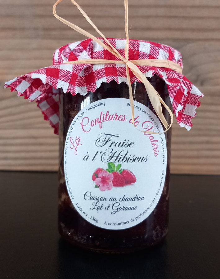 Confiture Extra de Fraise à l'Hibiscus