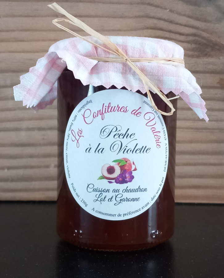 Confiture Extra de Pêches à la Violette