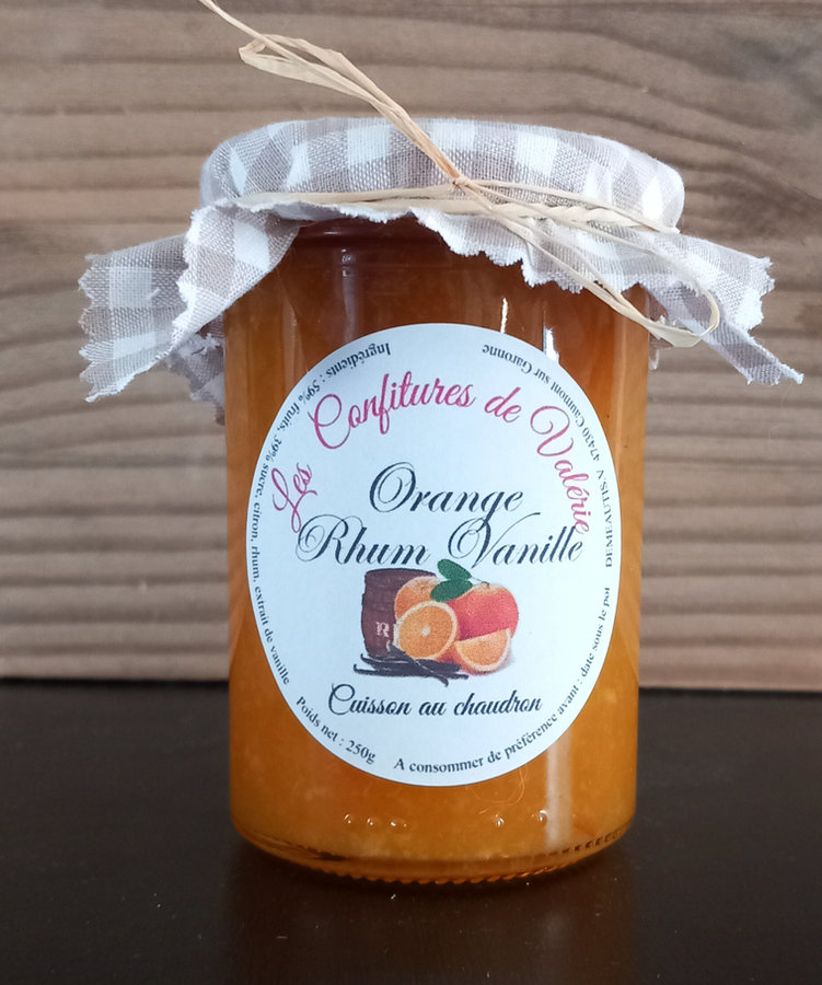 Confiture d'Orange Rhum Vanille